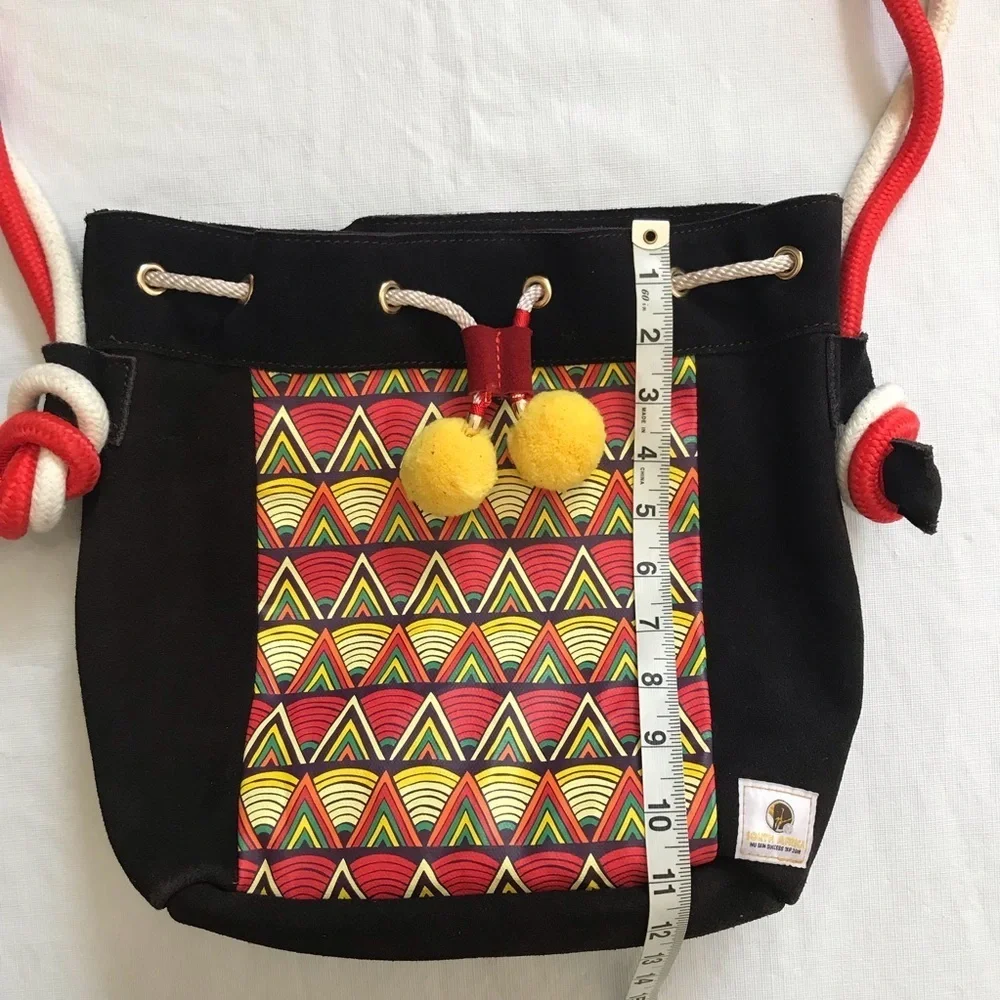 South Africa Bucket Bag Drawstring Boho Bag
